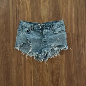 Free People Cut-off Jean Shorts